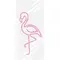 Неоновый силуэт "Фламинго" правый